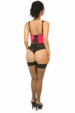Daisy Corsets Lavish Neon Pink Patent Open Cup Underwire Waist Cincher - Daisy Corsets