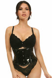 Daisy Corsets Lavish Black Patent Mini Cincher - Daisy Corsets