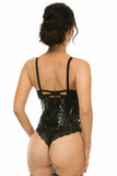 Daisy Corsets Lavish Black Patent Mini Cincher - Daisy Corsets