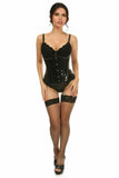 Daisy Corsets Lavish Black Patent Underbust Corset - Daisy Corsets