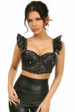 Daisy Corsets Lavish Celestial Underwire Bustier Top w/Removable Ruffle Sleeves - Daisy Corsets