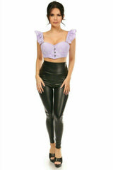 Daisy Corsets Lavish Lavender Eyelet Underwire Bustier Top w/Removable Ruffle Sleeves - Daisy Corsets - Flyclothing LLC