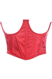 Daisy Corsets Lavish Wine Brocade Open Cup Waist Cincher - Daisy Corsets