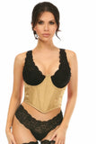 Daisy Corsets Lavish Gold Brocade Open Cup Waist Cincher - Daisy Corsets