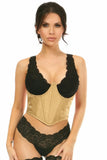 Daisy Corsets Lavish Gold Brocade Open Cup Waist Cincher - Daisy Corsets