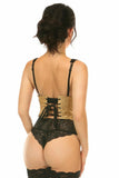 Daisy Corsets Lavish Gold Brocade Open Cup Waist Cincher - Daisy Corsets