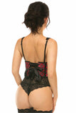 Daisy Corsets Lavish Pink Plaid Satin Open Cup Waist Cincher - Daisy Corsets