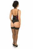 Daisy Corsets Lavish Pink Plaid Satin Open Cup Waist Cincher - Daisy Corsets
