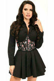 Daisy Corsets Lavish Floral Satin Open Cup Waist Cincher - Daisy Corsets - Flyclothing LLC