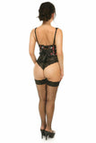 Daisy Corsets Lavish Floral Satin Open Cup Waist Cincher - Daisy Corsets - Flyclothing LLC
