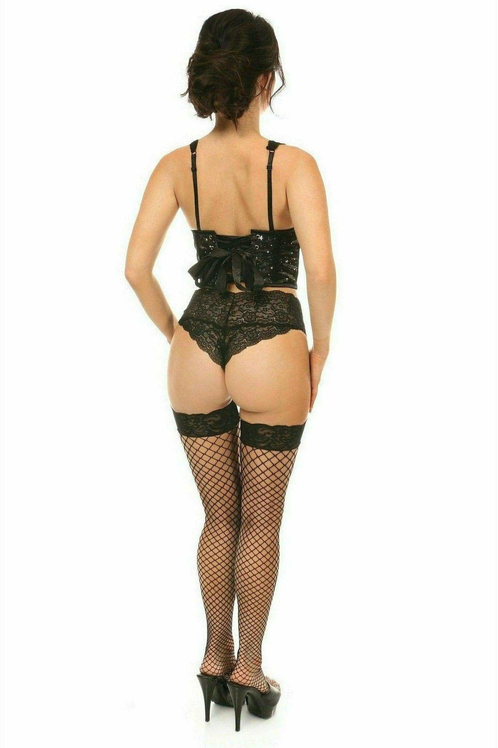 Daisy Corsets Lavish Celestial Satin Open Cup Waist Cincher - Daisy Corsets - Flyclothing LLC