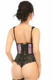 Daisy Corsets Lavish Lt Purple Fishnet Underwire Open Cup Waist Cincher - Daisy Corsets