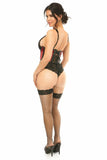 Daisy Corsets Lavish Red Fishnet Underwire Open Cup Waist Cincher - Daisy Corsets