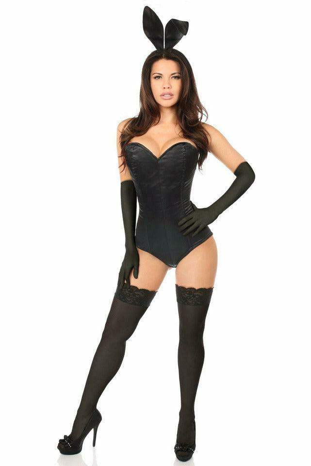 Lavish 4 PC Sexy Bunny Corset Costume - Daisy Corsets - Flyclothing LLC