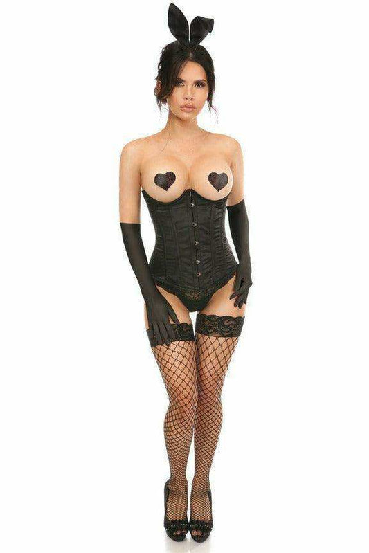 Lavish 4 PC Seductive Bunny Corset Costume - Daisy Corsets - Flyclothing LLC