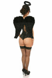 Daisy Corsets Lavish 3 PC Sexy Daring Dark Angel Corset Costume - Daisy Corsets