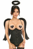 Lavish 3 PC Sexy Midnight Angel Corset Costume - Daisy Corsets