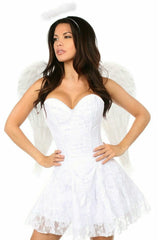 Daisy Corsets Lavish 3 PC Innocent Angel Corset Costume - Daisy Corsets - Flyclothing LLC
