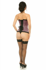 Daisy Corsets Lavish Pink Burlesque Overbust Corset - Daisy Corsets - Flyclothing LLC