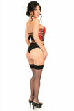 Daisy Corsets Lavish Red Patent w/Black Lacing Lace-Up Bustier - Daisy Corsets