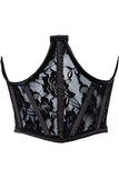 Lavish Black Sheer Lace Underwire Waist Cincher Corset - Daisy Corsets