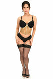 Daisy Corsets Lavish Beige Sheer Lace Underwire Waist Cincher Corset - Daisy Corsets
