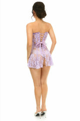 Daisy Corsets Lavish Lt Purple Sheer Lace Corset Dress - Daisy Corsets - Flyclothing LLC
