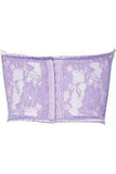 Lavish Lavender Sheer Lace Underwire Waist Cincher Corset - Daisy Corsets - Flyclothing LLC