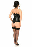 Daisy Corsets Lavish Black Patent PVC Underwire Underbust Corset - Daisy Corsets