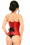 Daisy Corsets Lavish Red Patent PVC Underwire Underbust Corset - Daisy Corsets