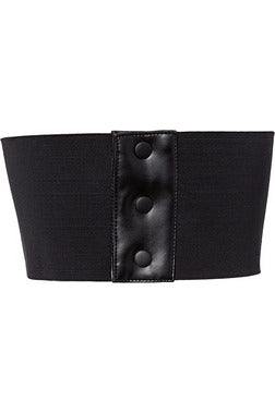 Daisy Corsets Lavish Black w/Black Lace Overlay Corset Belt Cincher - Daisy Corsets