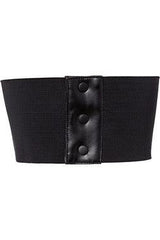 Daisy Corsets Lavish Black w/Black Lace Overlay Corset Belt Cincher - Daisy Corsets