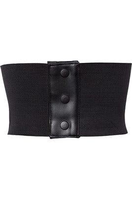 Daisy Corsets Lavish Black Patent PVC Corset Belt Cincher - Daisy Corsets