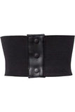 Daisy Corsets Lavish Black Patent PVC Corset Belt Cincher - Daisy Corsets