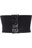 Daisy Corsets Lavish Blue w/Black Lace Overlay Corset Belt Cincher - Daisy Corsets