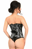 Lavish Black Skull Print Underwire Open Cup Underbust Corset - Daisy Corsets