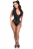 Daisy Corsets Lavish Black Clear Curvy Underbust Waist Cincher Corset - Daisy Corsets