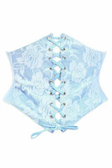 Daisy Corsets Lavish Lt Blue Lace Corset Belt Cincher - Daisy Corsets - Flyclothing LLC