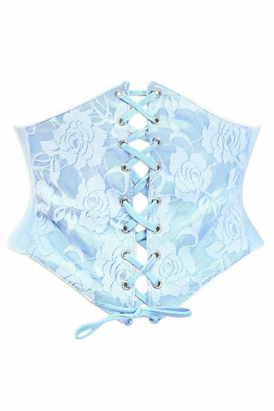 Daisy Corsets Lavish Lt Blue Lace Corset Belt Cincher - Daisy Corsets