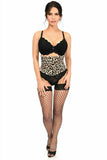 Daisy Corsets Lavish Leopard Velvet Mini Cincher Corset - Daisy Corsets