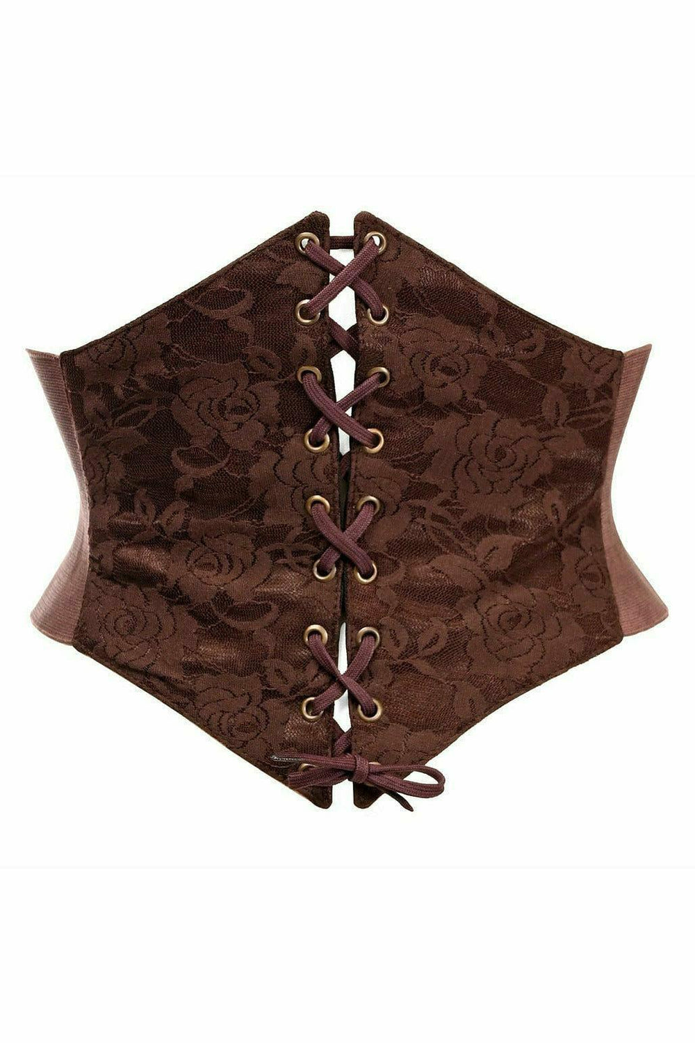 Daisy Corsets Lavish Dark Brown Lace Corset Belt Cincher - Daisy Corsets