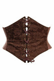 Daisy Corsets Lavish Dark Brown Lace Corset Belt Cincher - Daisy Corsets