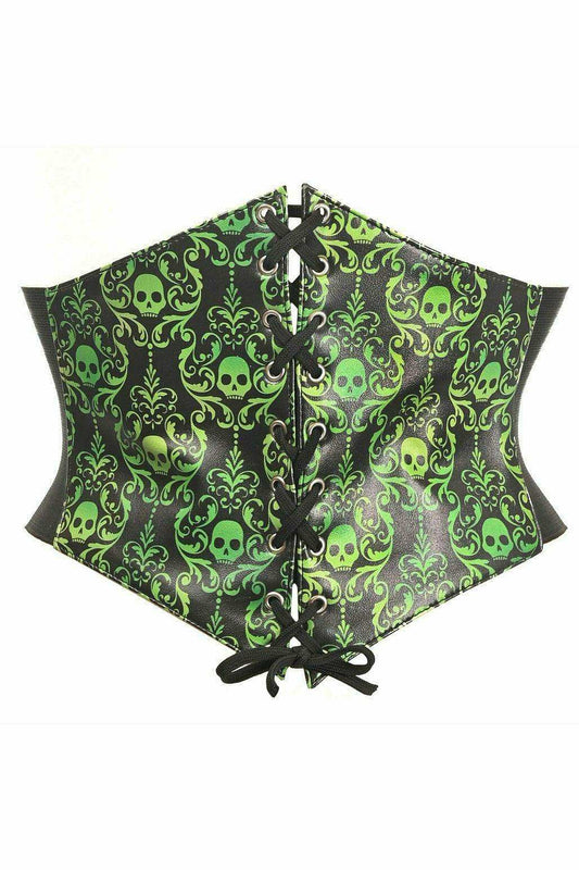 Daisy Corsets Lavish Green Gothic Lace-Up Corset Belt Cincher - Daisy Corsets - Flyclothing LLC