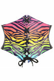 Daisy Corsets Lavish Rainbow Animal Print Lace-Up Corset Belt Cincher - Daisy Corsets