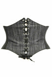 Daisy Corsets Lavish Black Denim Corset Belt Cincher - Daisy Corsets