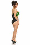Daisy Corsets Lavish Green Holo Lace-Up Bustier Top - Daisy Corsets