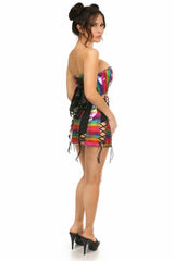 Daisy Corsets Lavish 2 PC Rainbow Glitter Bustier & Skirt Set - Daisy Corsets - Flyclothing LLC