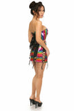 Daisy Corsets Lavish 2 PC Rainbow Glitter Bustier & Skirt Set - Daisy Corsets