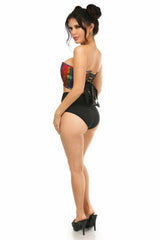 Daisy Corsets Lavish Rainbow Glitter PVC Lace-Up Bustier Top - Daisy Corsets