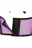 Lavish Neon Purple Mesh Underwire Cincher w/Built In Halter Top - Daisy Corsets